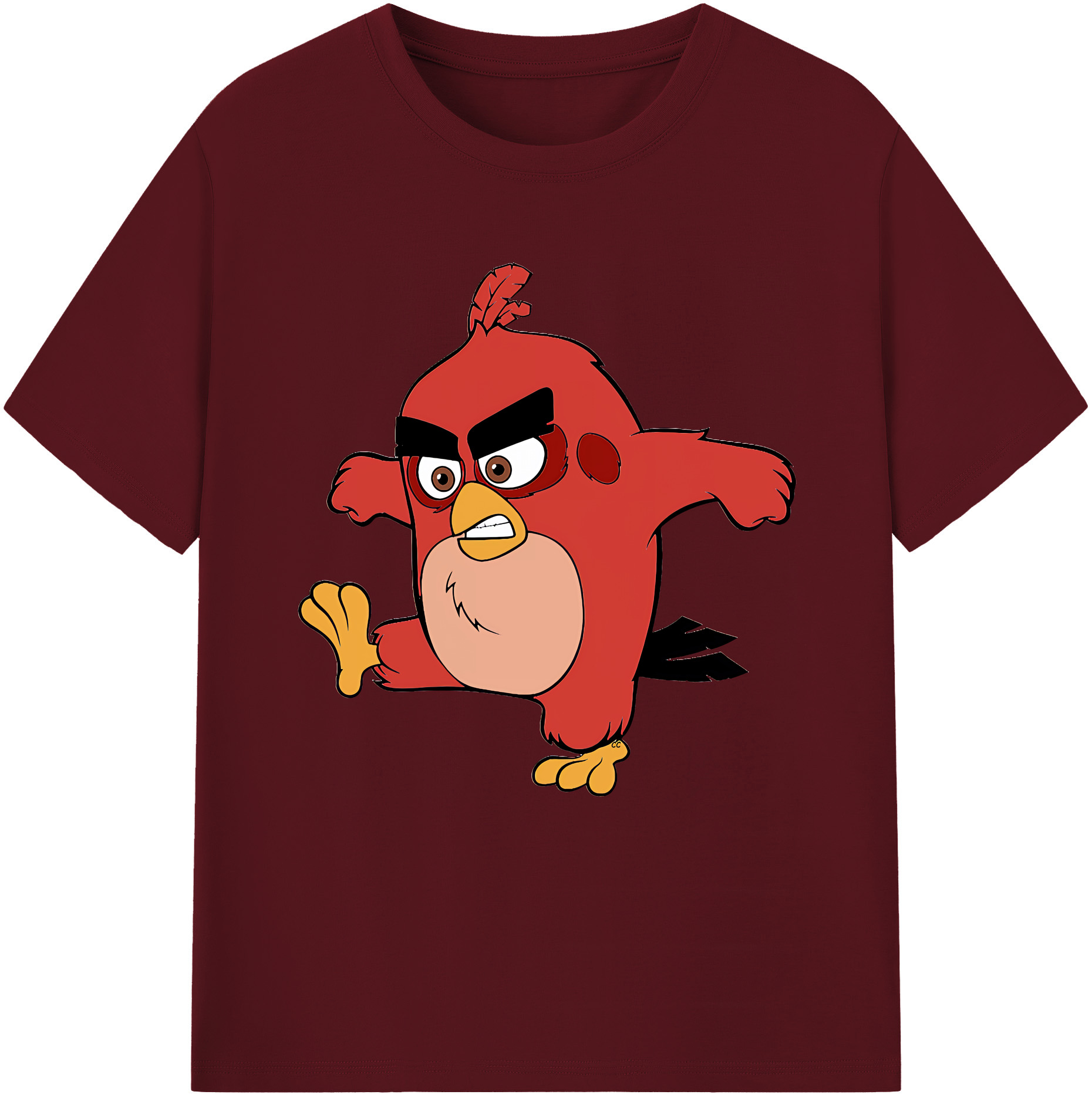 （画像用） Angry Birds アングリーバード 綿100％半袖Tシャツ（フロントプリント）